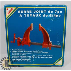 NEW 7" DEEP THROAT 3/4" PIPE CLAMP