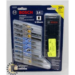 NEW 14 PIECE BOSCH JIG SAW BLADE SET WITH CASE