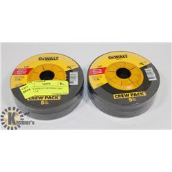 10 NEW DEWALT GRINDING DISC 4-1/2" X 1/4"