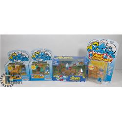 SET OF SMURF COLLECTIBLE TOYS