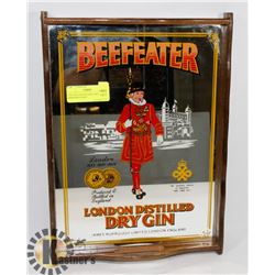 VINTAGE COLLECTIBLE BEEFEATER MIRRORED TRAY