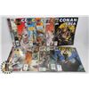 FLAT OF CONAN COMIC BOOKS.