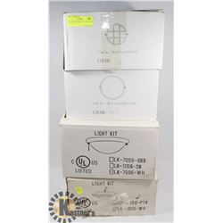 LOT OF FOUR LIGHT FIXTURES NEW IN BOX