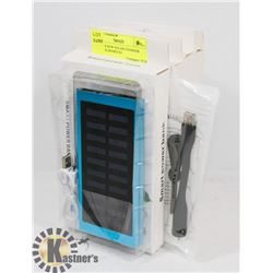 LOT OF 4 NEW SOLAR CHARGER BANKS SLIM METAL