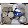 Image 1 : LOT OF 10 COLLECTOR OIL CANS.