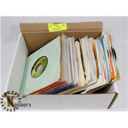 BOX OF 45S INCL BEATLES, MONKEES, ELVIS, DAVE