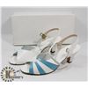 Image 1 : HELENA SHOES WHITE AND BLUE SZ 10