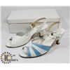 Image 1 : HELENA SHOES WHITE AND BLUE SZ 8.5