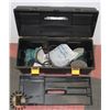 Image 1 : PLASTIC TOOL BOX WITH PALM SANDERS