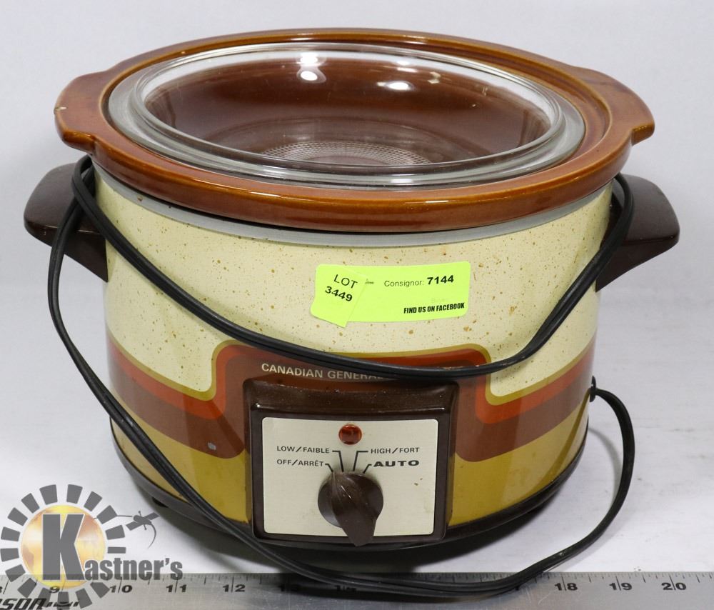 GE SLOW COOKER Kastner Auctions