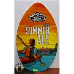 HUGE GRANVILLE ISLAND SIGN DOUBLES AS A SKIM