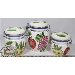 CERAMIC CANISTER SET.