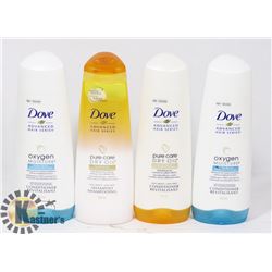 BAG OF DOVE SHAMPOOS AND CONDITIONERS