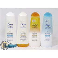 BAG OF DOVE SHAMPOOS AND CONDITIONERS