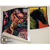 Image 1 : TWO VINTAGE BLACK LIGHT POSTERS.