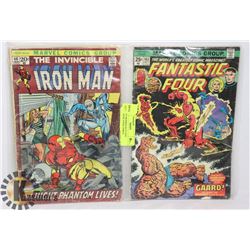 20 CENT IRONMAN & 25 CENT FANTASTIC FOUR COMICS.