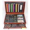 Image 1 : ART SET IN WOODEN CASE