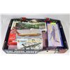 Image 1 : LOT OF 4 MODEL KITS-TRAIN AND 3 AIRPLANE