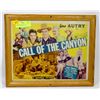 Image 1 : 1940S GENE AUTRY "CALL OF THE CANYON" MOVIE POSTER