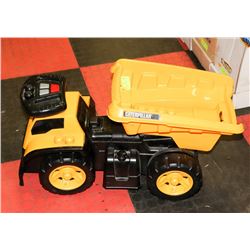 KIDS CATERPILLAR RIDING TRUCK WITH SOUND.