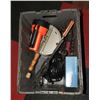 Image 1 : LARGE FOLDING LID TOTE FILLED WITH CAMPING AND