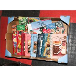 LARGE FLAT OF COMPANY'S COMING COOK BOOKS