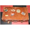 Image 1 : ANTIQUE 1920 LEATHER LUGGAGE