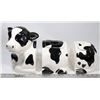 Image 1 : 3PC COW SHAPED CANISTER / COOKIE JAR SET
