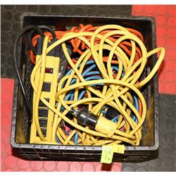 CRATE OF 2 HD POWER BARS & 3 EXTENSION CORDS