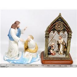 LOT OF 3 PORCELAIN RELIGIOUS FIGURES