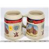 Image 1 : PAIR OF ANHEUSER BUSCH BEER STEINS
