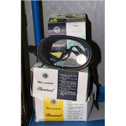 LOT OF 5 VARIOUS MAKES AND TYPES OF SCUBA MASKS