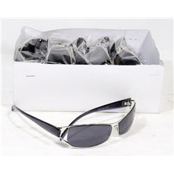 BOX OF BLACK DESIGNER SUNGLASSES