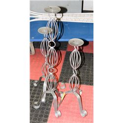LOT OF 3 CANDLE HOLDERS