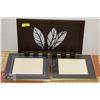 Image 1 : BROWN LEAF CANDLE HOLDER & TWO 13X15 GOLD FRAMES