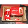 Image 1 : VINTAGE COCA COLA CRATE, 2 MUGS & 6 GLASSES.