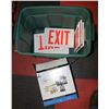 Image 1 : 9 EXIT SIGNS AND 2 OUTDOOR LANTERNS