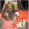 Image 1 : 2-5 GAL JUGS AND SUPPLIES FOR WINE MAKING