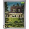 Image 1 : ORIGINAL OIL ON BOARD "HOUSE" BY CRANE THOMAS