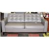 Image 1 : PEWTER LEATHERETTE PALLISER 81" SOFA