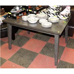 DARK GREY KITCHEN TABLE, 48"X36"X29.5".