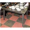 Image 1 : DARK GREY KITCHEN TABLE, 48"X36"X29.5".
