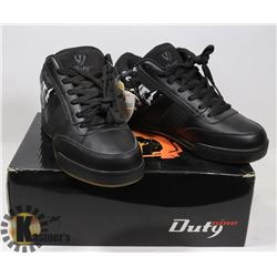 DUTY MENS SZ 8 BLACK LEATHER STYLE SHOES