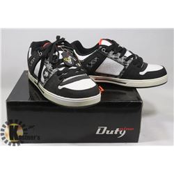 DUTY MENS SZ 8 BLACK/WHITE SHOES