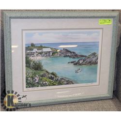 22 X 18, LTD ED 25/115 "WALER INN, BERMUDA" BY