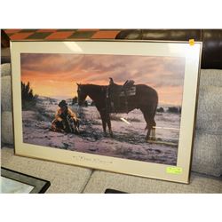 TIM COX - HURRY SUN UP FRAMED PICTURE