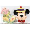 Image 1 : VINTAGE CERAMIC MICKEY MOUSE COOKIE JAR AND