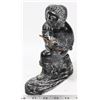 Image 1 : HANDMADE BY AL WOLF SOAPSTONE HUNTER CARVING