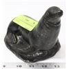 Image 1 : WOLF ORIGINAL SOAPSTONE SEAL CARVING