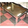 Image 1 : MIRRORED GLASS DIAMOND STYLE ACCENT COFFEE TABLE